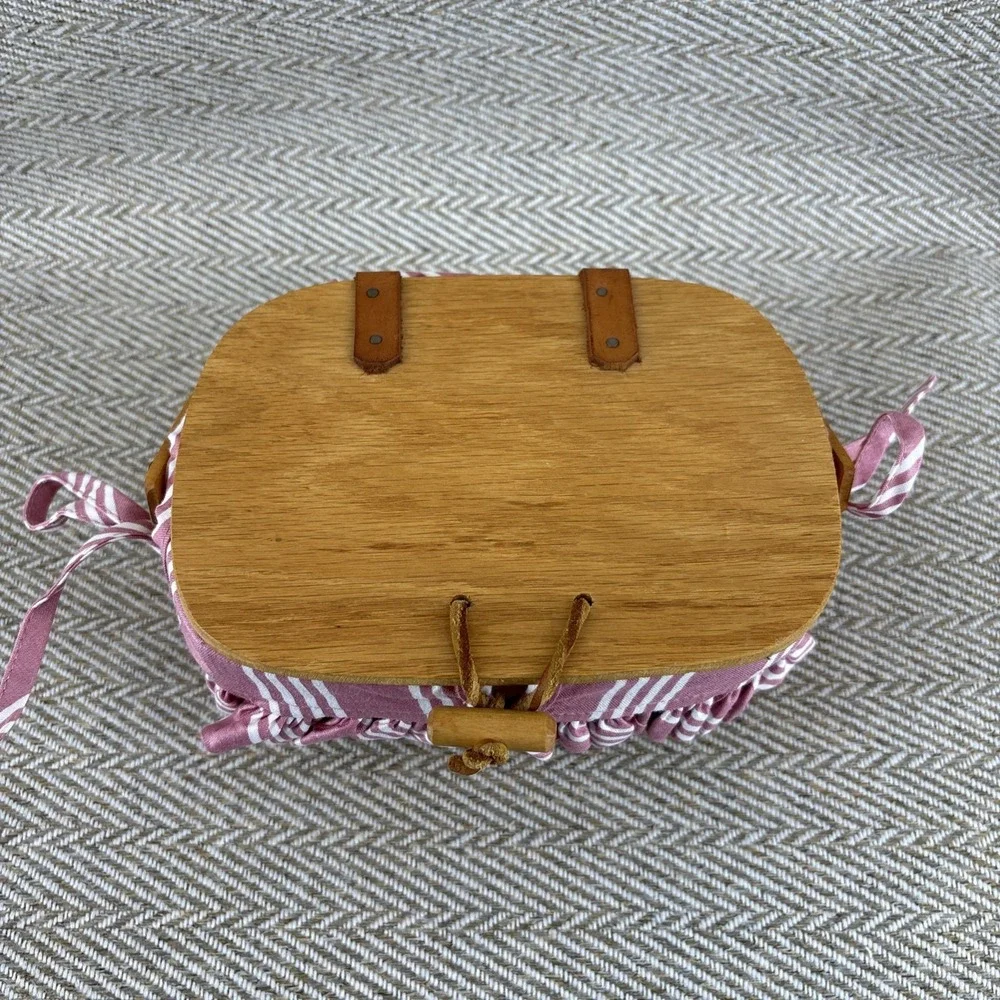 Longaberger Kiddie Combo Purse Dusty Rose Liner - 1998 - Picture 5 of 10